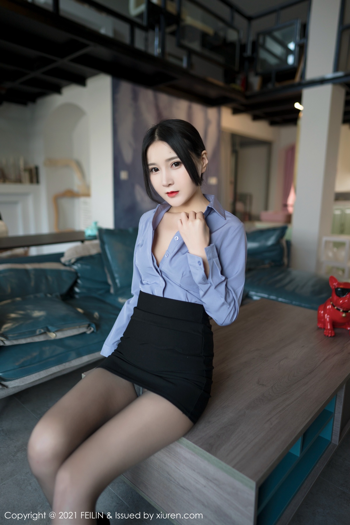 嗲囡囡- [FEILIN] 2021.01.19 VOL.369 林煊煊 秀人套图 第4张