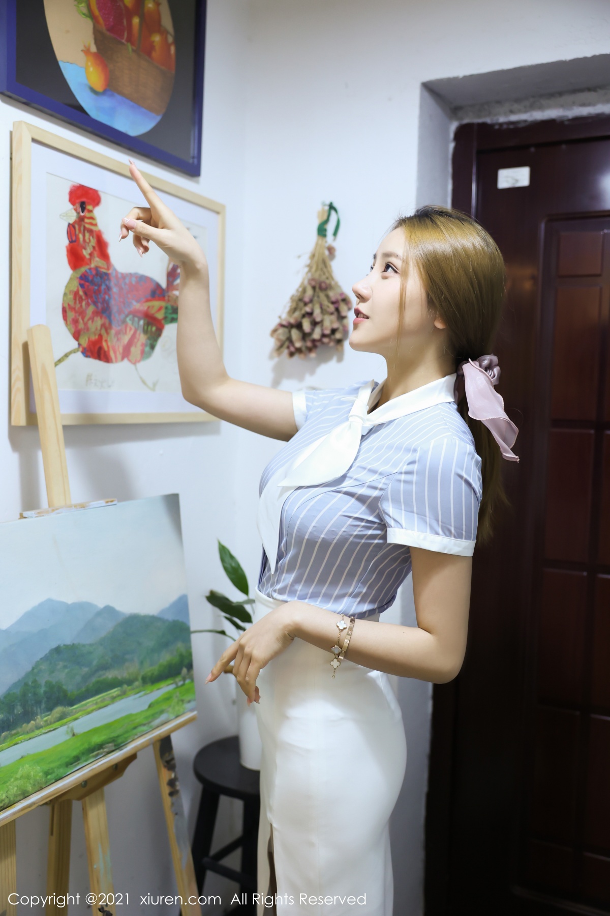 [XIUREN] 2021.03.17 夏西CiCi 秀人套图 第3张