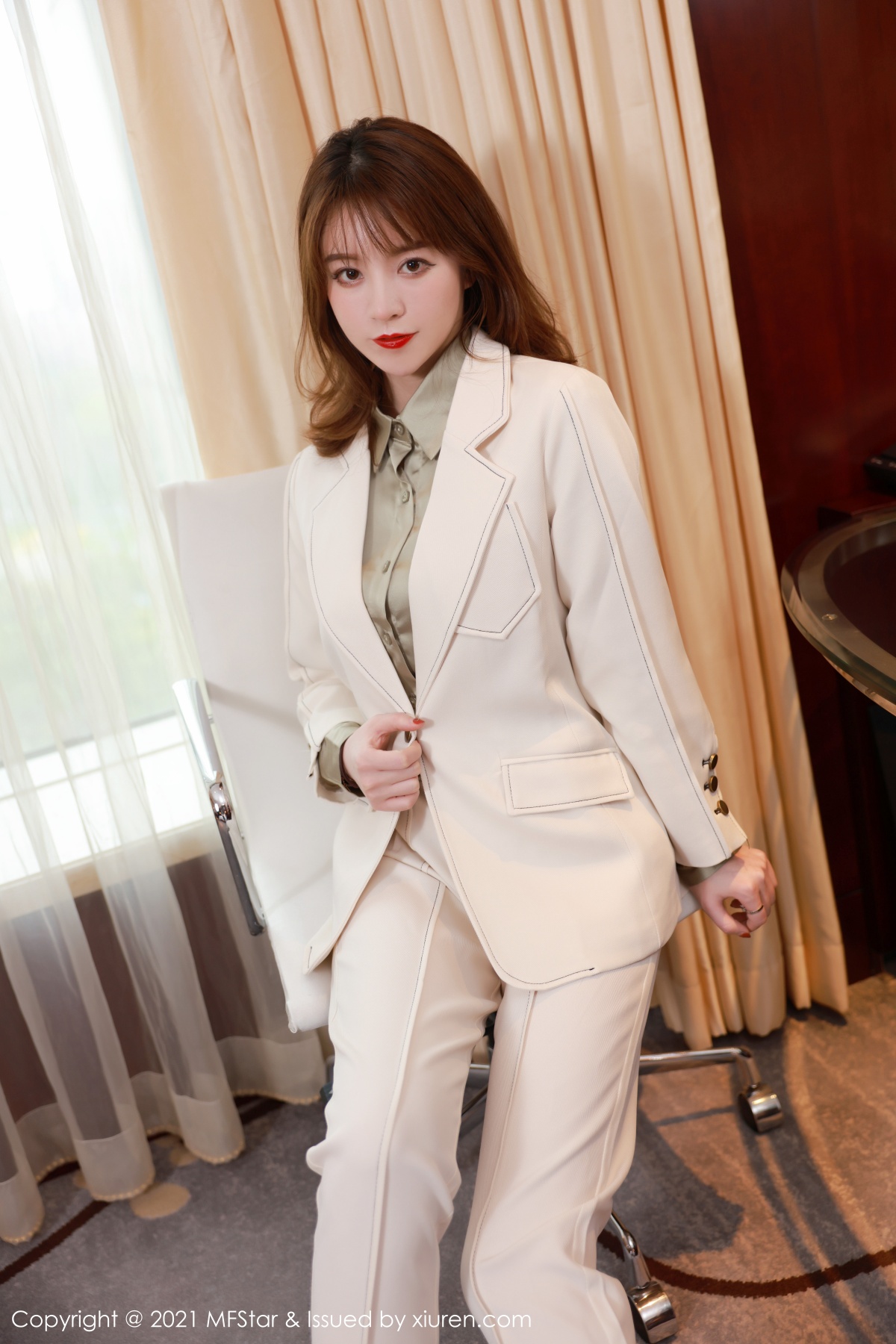 模范学院 [MFStar] 2021.04.23 VOL.485 yoo优优 秀人套图 第4张