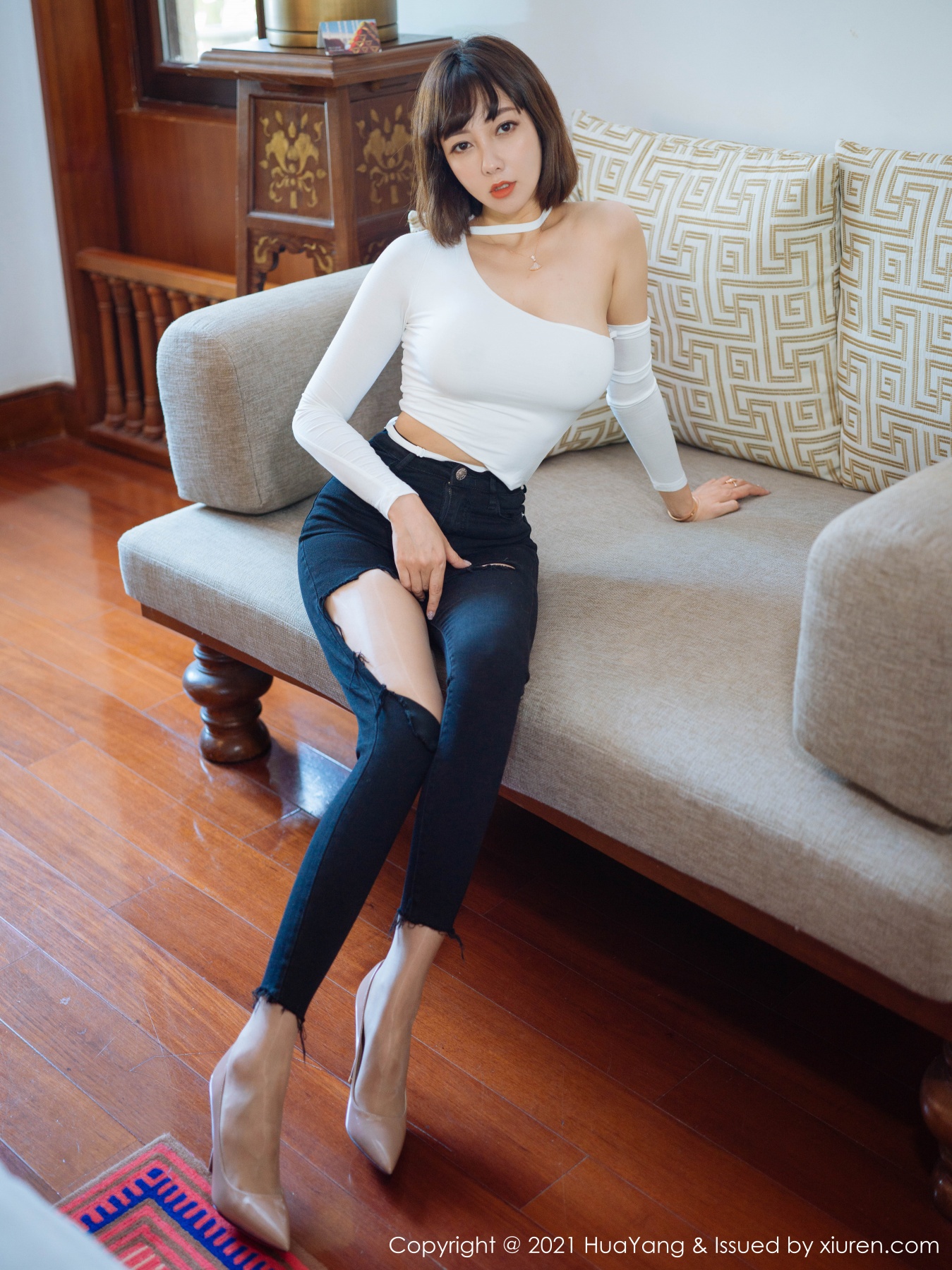 花漾show [HuaYang] 2021.06.16 VOL.414 果儿Victoria 秀人套图 第2张