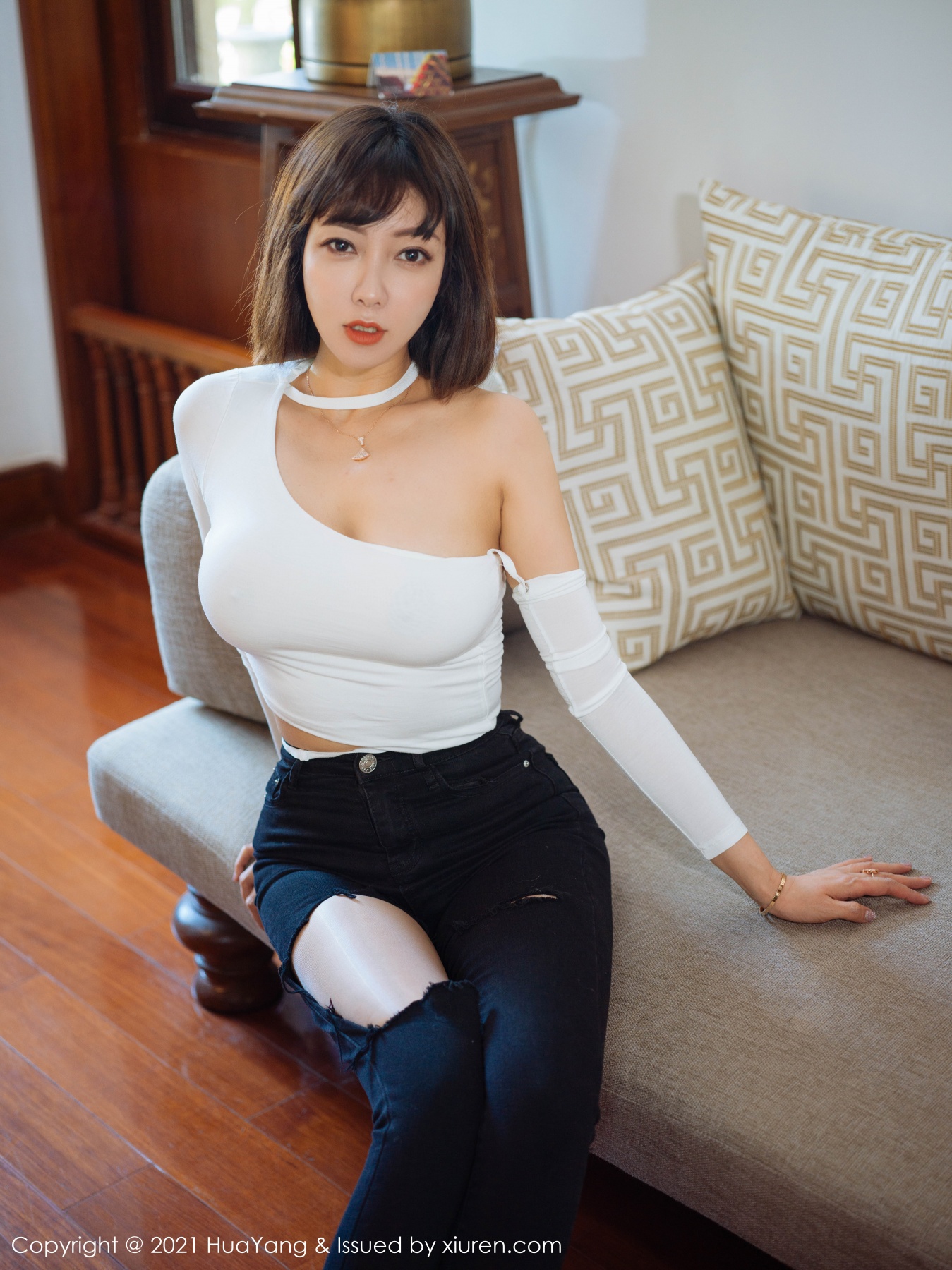 花漾show [HuaYang] 2021.06.16 VOL.414 果儿Victoria 秀人套图 第5张